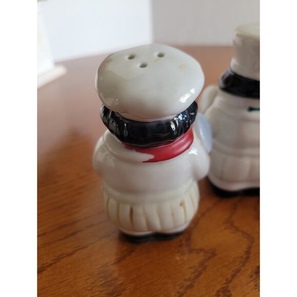 Vintage Salt Pepper SP Shaker Chef & Amish Couple Ceramic Novelty Figures *Flaws - Picture 5 of 16